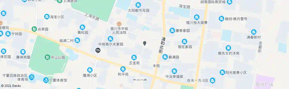 银川中山街上海路口_公交站地图_银川公交_妙搜公交查询2025