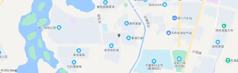 银川景湖万家_公交站地图_银川公交_妙搜公交查询2025