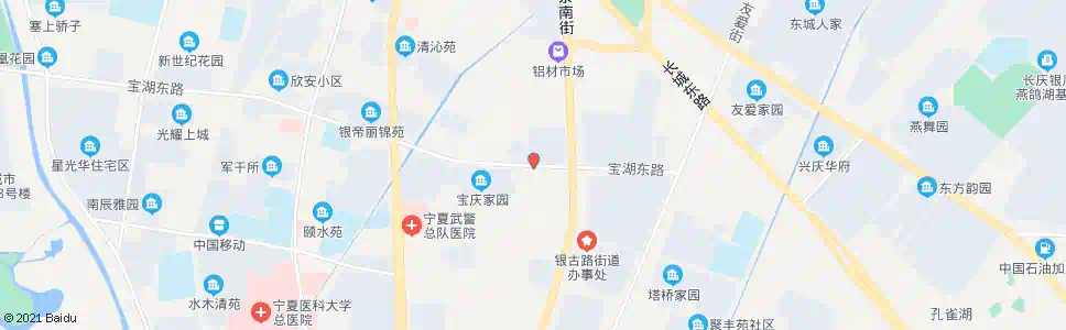 银川宝湖路丽景街口_公交站地图_银川公交_妙搜公交查询2025