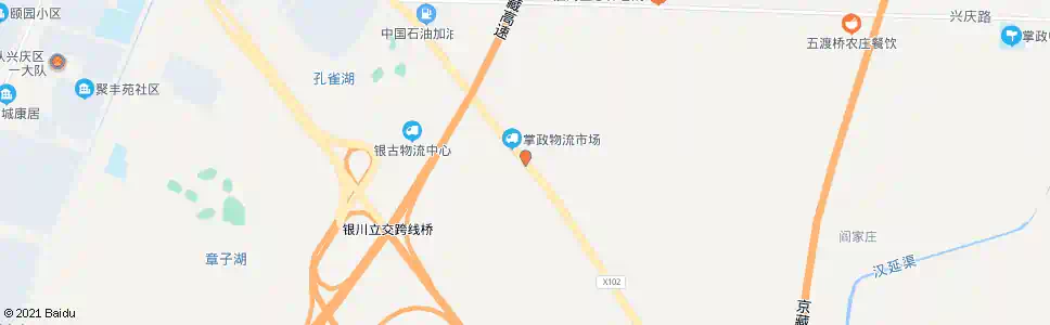 银川孔雀七队_公交站地图_银川公交_妙搜公交查询2025