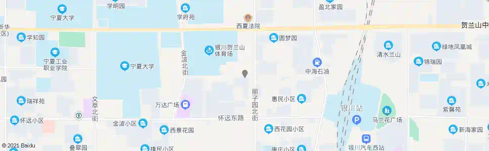 银川淳风巷丽子园街口_公交站地图_银川公交_妙搜公交查询2025