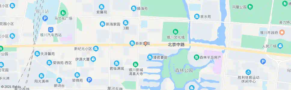 银川北京路满城街口_公交站地图_银川公交_妙搜公交查询2025