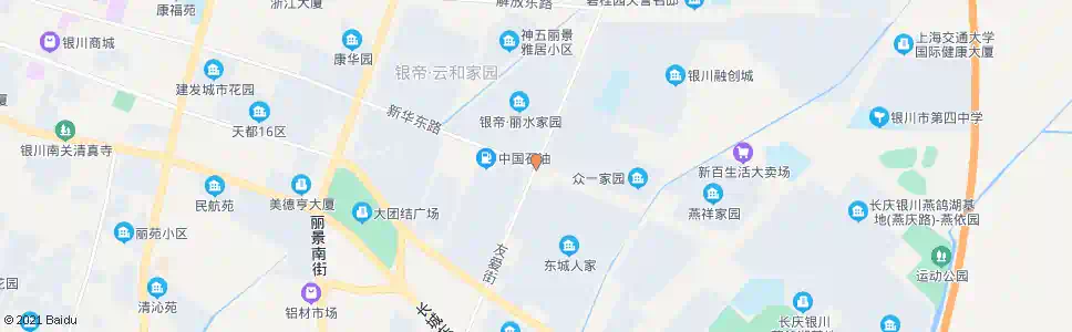 银川友爱街新华街口_公交站地图_银川公交_妙搜公交查询2025