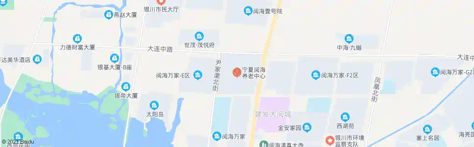 银川宁夏阅海养老中心_公交站地图_银川公交_妙搜公交查询2025