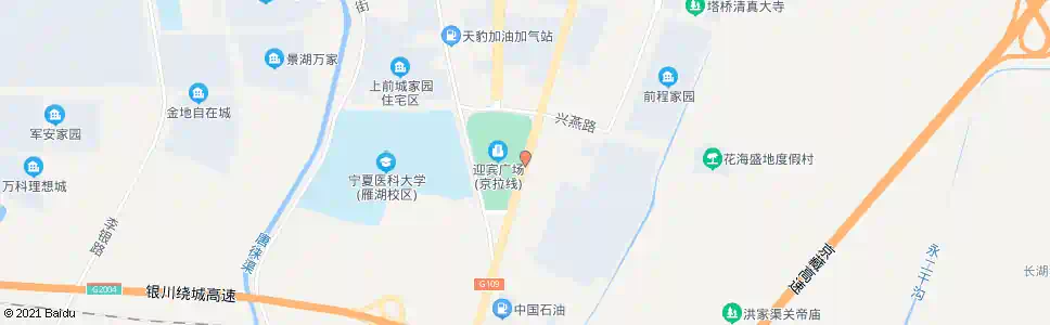 银川上前城八队_公交站地图_银川公交_妙搜公交查询2025