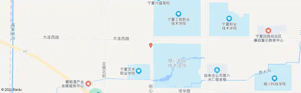 银川同心街大连路口_公交站地图_银川公交_妙搜公交查询2025