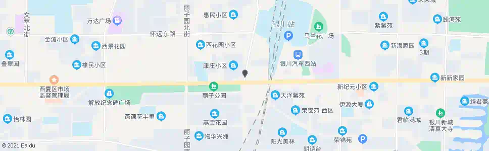 银川B1兴州街站_公交站地图_银川公交_妙搜公交查询2025