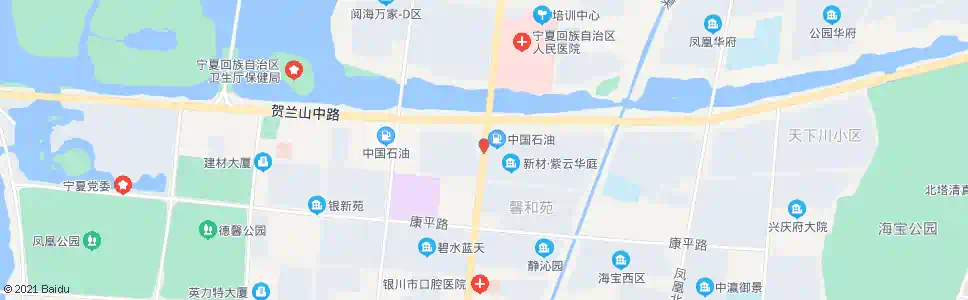 银川枕水花园_公交站地图_银川公交_妙搜公交查询2025