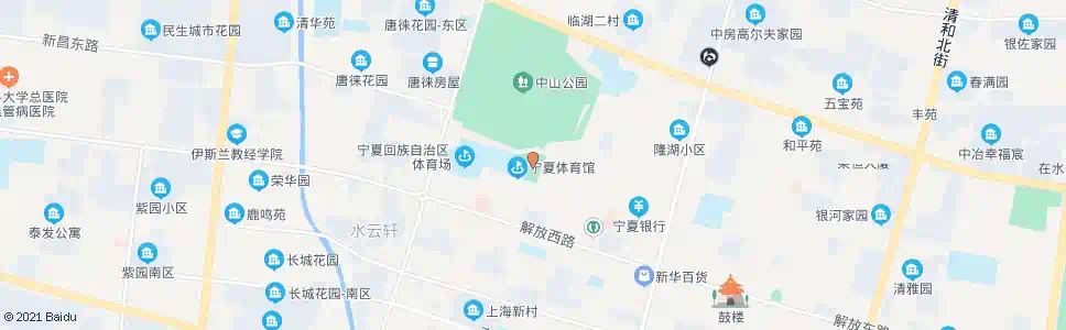 银川光明广场_公交站地图_银川公交_妙搜公交查询2025
