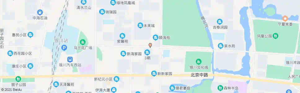银川上海路满城街口_公交站地图_银川公交_妙搜公交查询2025