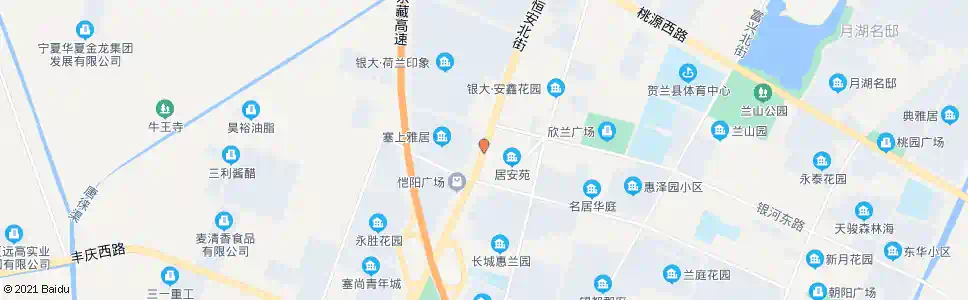 银川贺兰居安路口_公交站地图_银川公交_妙搜公交查询2025