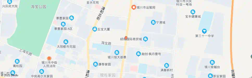 银川丽景街海宝路口_公交站地图_银川公交_妙搜公交查询2025