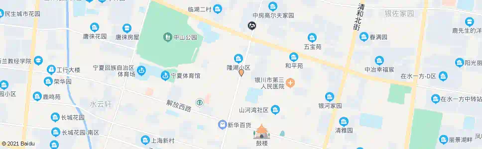 银川湖滨市场_公交站地图_银川公交_妙搜公交查询2025
