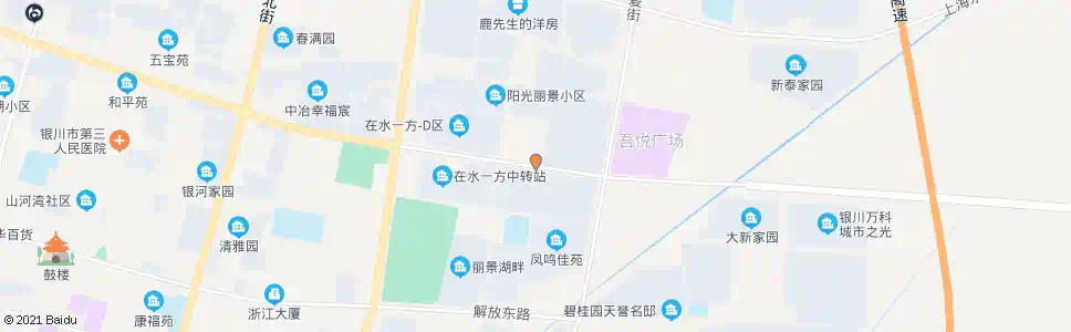 银川幸福世家_公交站地图_银川公交_妙搜公交查询2025