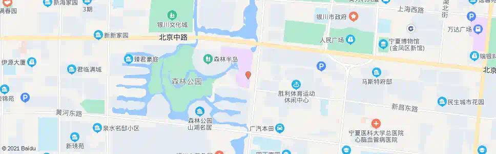 银川物美森林店_公交站地图_银川公交_妙搜公交查询2025