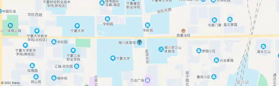 银川市体育场_公交站地图_银川公交_妙搜公交查询2025