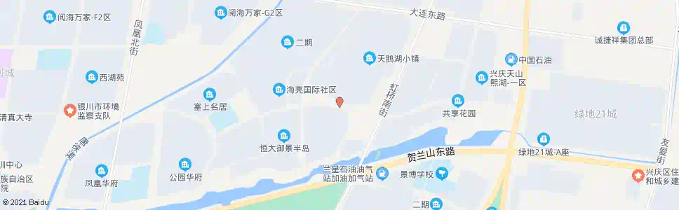 银川沙海路虹桥街口_公交站地图_银川公交_妙搜公交查询2025
