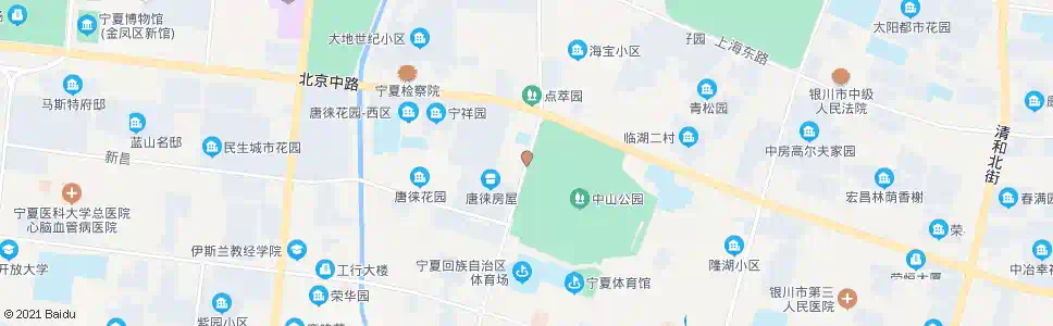 银川公园西门_公交站地图_银川公交_妙搜公交查询2025