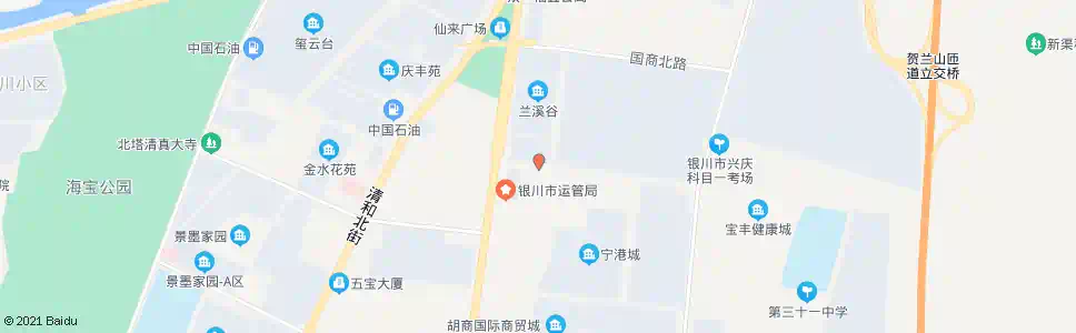 银川商贸城丽景街口_公交站地图_银川公交_妙搜公交查询2025