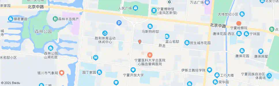 银川新昌路宁安街口_公交站地图_银川公交_妙搜公交查询2025