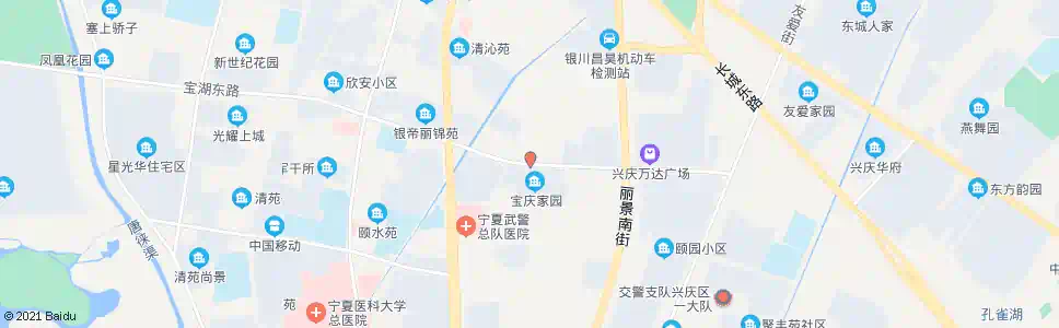 银川宝庆家园_公交站地图_银川公交_妙搜公交查询2025