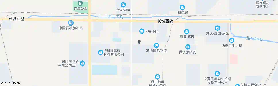 银川同安小区南_公交站地图_银川公交_妙搜公交查询2025