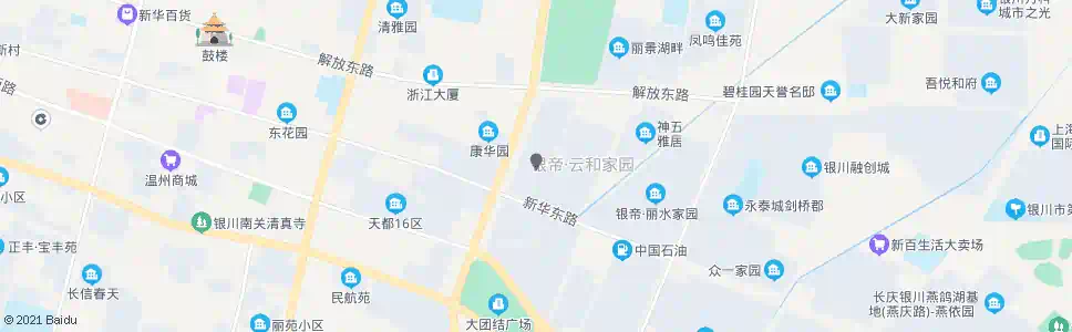 银川恒诺广场_公交站地图_银川公交_妙搜公交查询2025