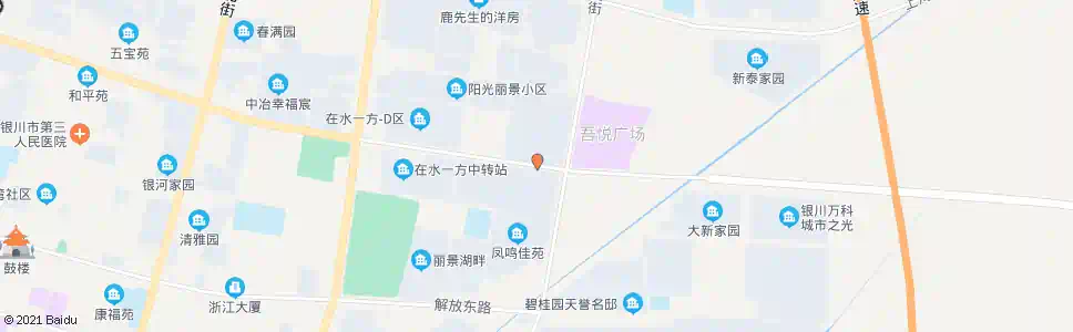 银川北京路友爱街口_公交站地图_银川公交_妙搜公交查询2025