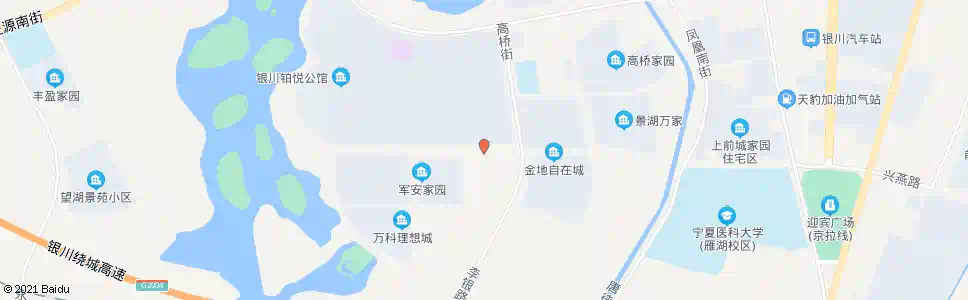 银川中海城锦园_公交站地图_银川公交_妙搜公交查询2025