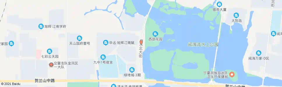 银川亲水街景观水道_公交站地图_银川公交_妙搜公交查询2025