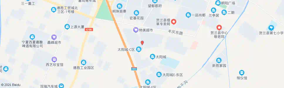 银川太阳城C区_公交站地图_银川公交_妙搜公交查询2025