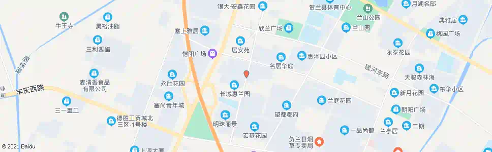 银川长城惠兰园A区_公交站地图_银川公交_妙搜公交查询2025