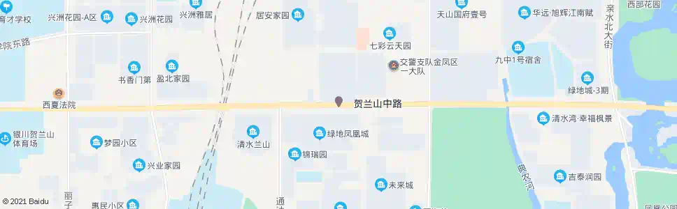 银川贺兰武警支队_公交站地图_银川公交_妙搜公交查询2025