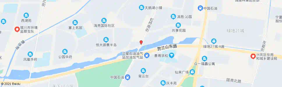 银川虹桥街贺兰山路口_公交站地图_银川公交_妙搜公交查询2025