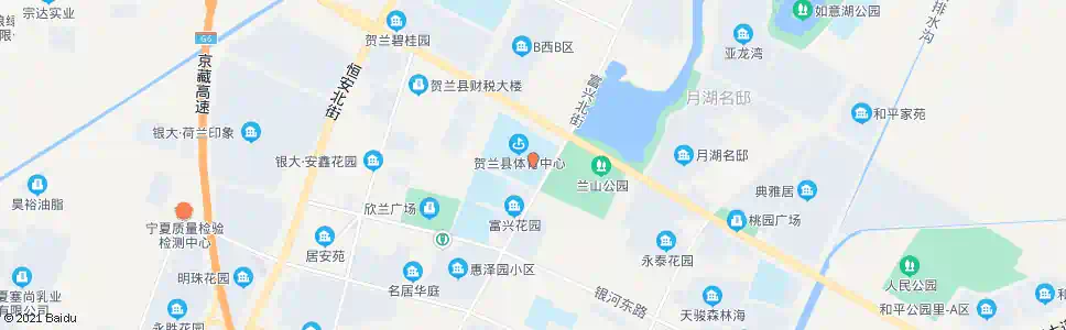 银川贺兰县体育馆_公交站地图_银川公交_妙搜公交查询2025