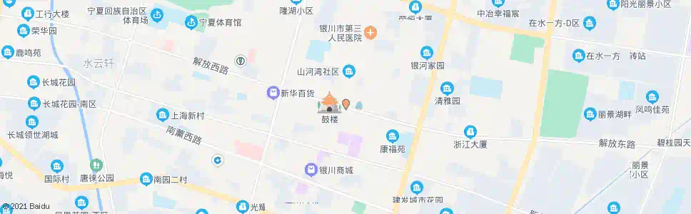 银川鼓楼_公交站地图_银川公交_妙搜公交查询2025