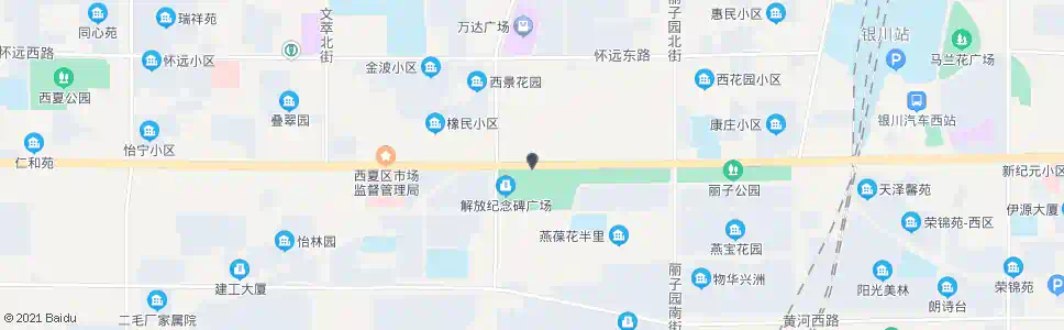 银川北京路金波街口_公交站地图_银川公交_妙搜公交查询2025
