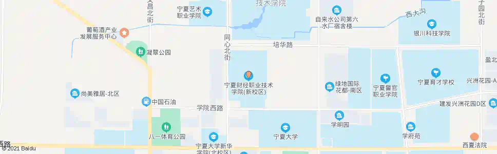 银川宁夏财校_公交站地图_银川公交_妙搜公交查询2025