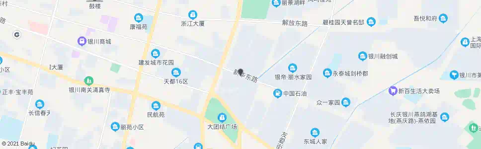 银川新华街丽景街口_公交站地图_银川公交_妙搜公交查询2025