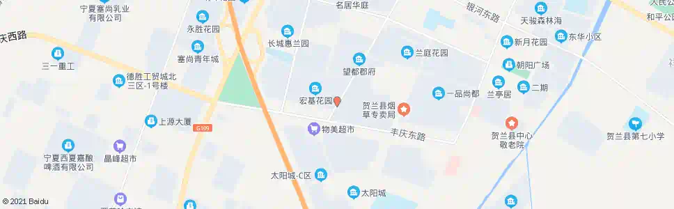 银川富兴街丰庆路口_公交站地图_银川公交_妙搜公交查询2025