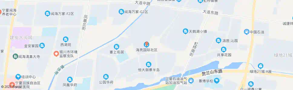 银川海亮国际社区_公交站地图_银川公交_妙搜公交查询2025