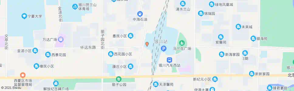 银川广场西路_公交站地图_银川公交_妙搜公交查询2025