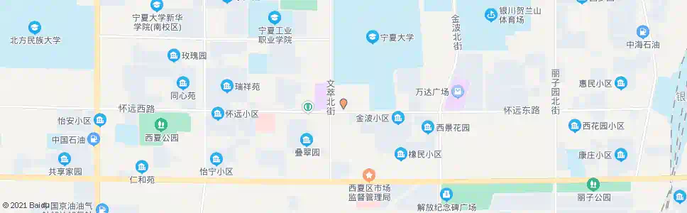 银川宁大南门_公交站地图_银川公交_妙搜公交查询2025