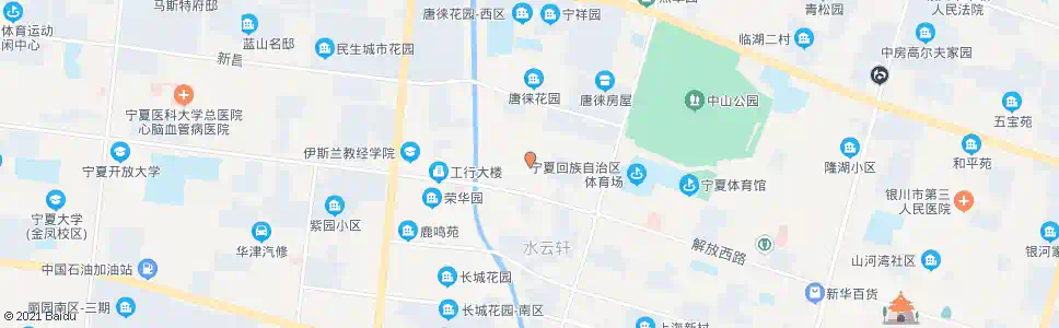 银川西桥巷解放街口_公交站地图_银川公交_妙搜公交查询2025