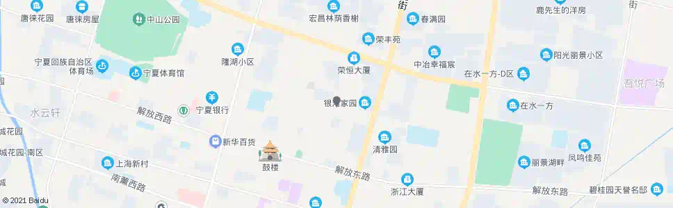 银川中山街湖滨街口_公交站地图_银川公交_妙搜公交查询2025