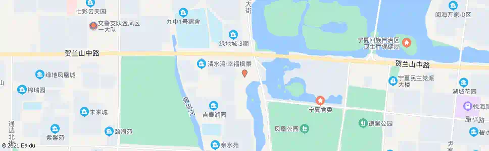 银川幸福枫景_公交站地图_银川公交_妙搜公交查询2025