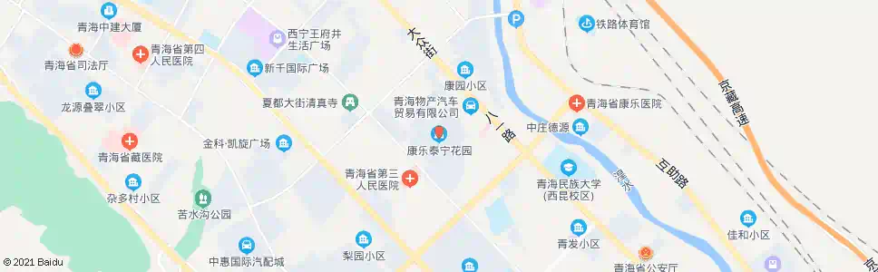 西宁泰宁花园_公交站地图_西宁公交_妙搜公交查询2025
