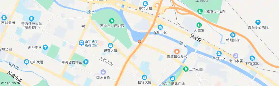 西宁七一西路西口_公交站地图_西宁公交_妙搜公交查询2025
