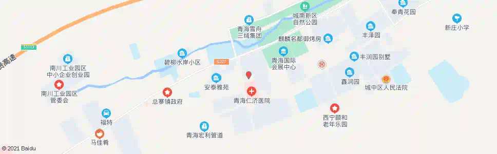 西宁圆丁园_公交站地图_西宁公交_妙搜公交查询2025