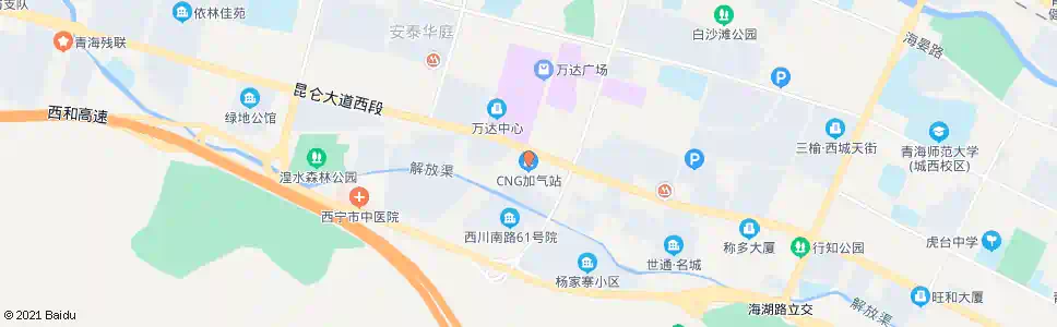 西宁加气站_公交站地图_西宁公交_妙搜公交查询2025